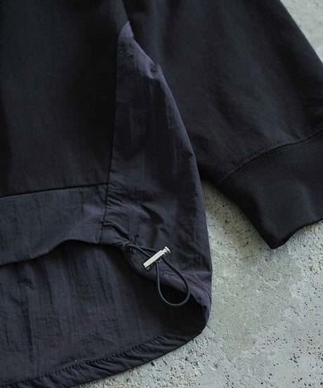 back switching long sleeve pullover/2color