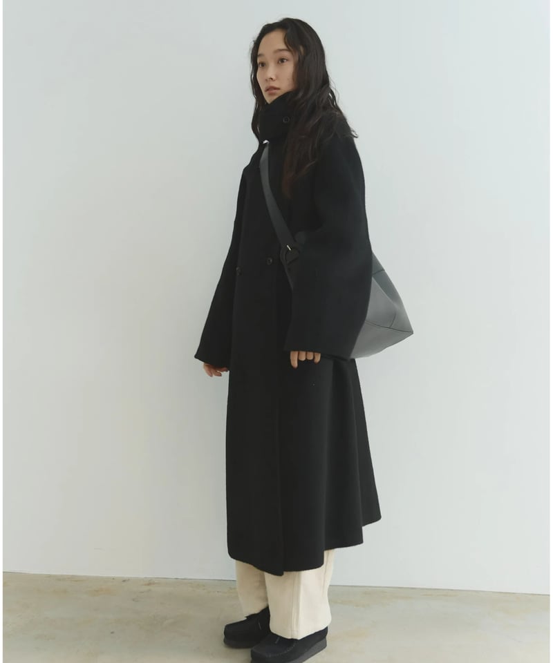 double face wool stand collar coat/2color | F A