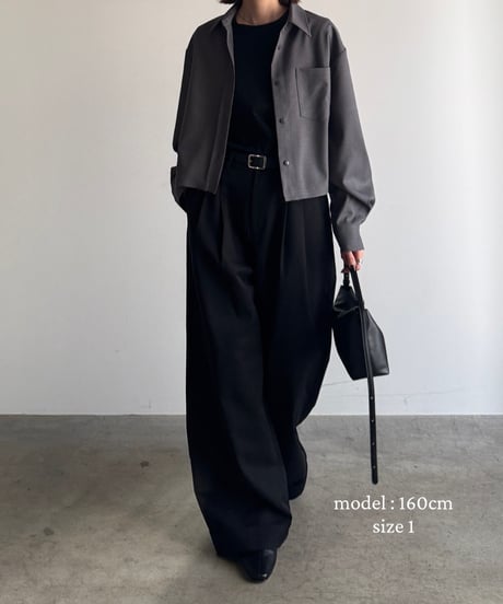 【FINE】roll up wide slacks