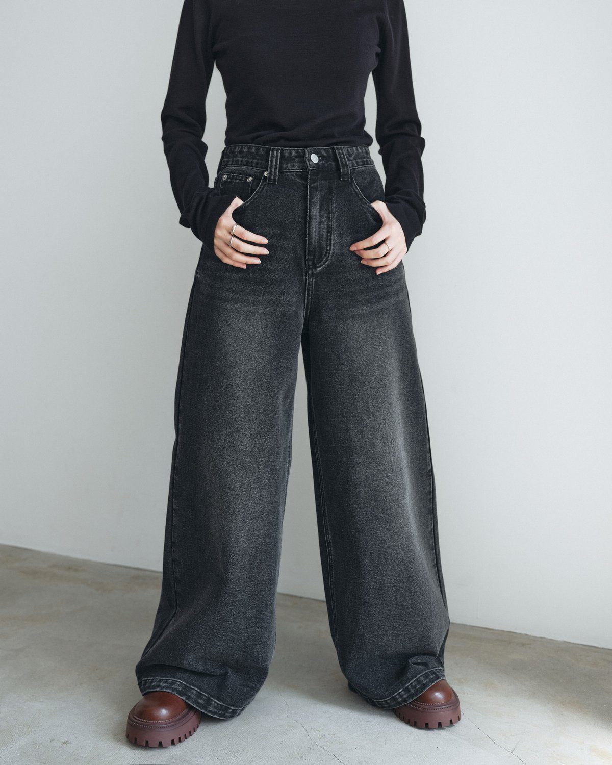 パンツ NORITY wide flare buggy denim パンツ NORITY wide flare buggy denim FINE】wide leg buggy