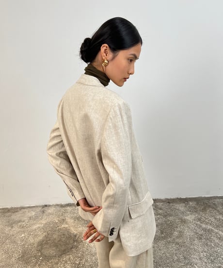 【FINE】linen tailored jacket / 2color