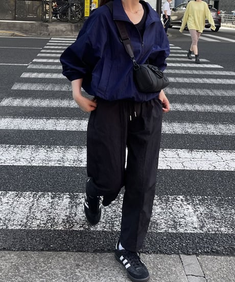 nylon track jacket/2colors