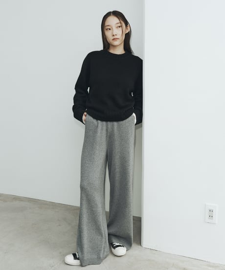 【FINE】bicolor switching wool pants/3color/2size