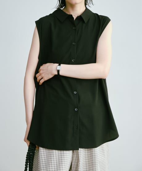 soft sleeveless airy blouse
