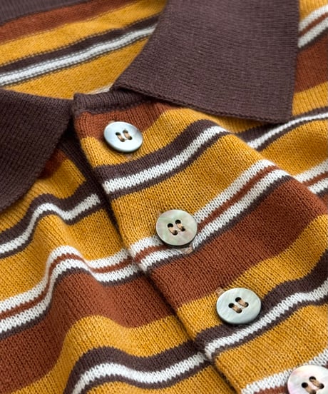 border knit polo