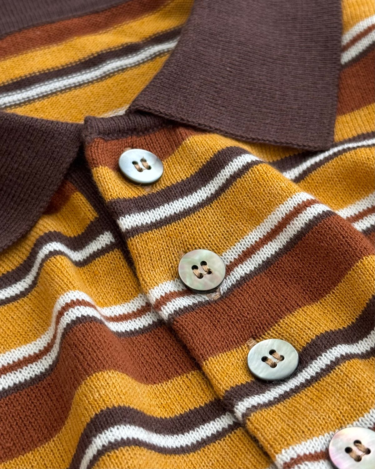 border knit polo | F A S H I R U