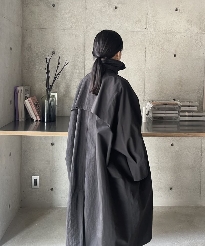 【新品・未開封】FASHIRU stand collar spring coat stand collar spring coat/2color | F A S H I R U