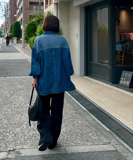 gradation denim jacket/2color