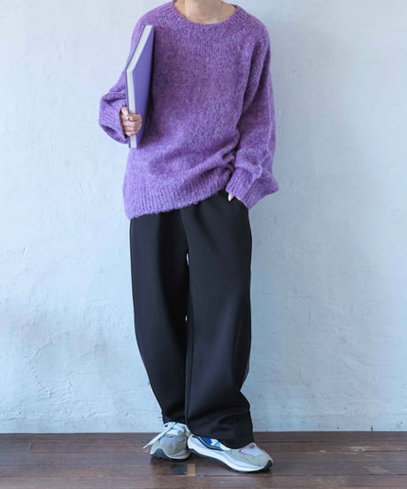 line curve sweat pants/2color