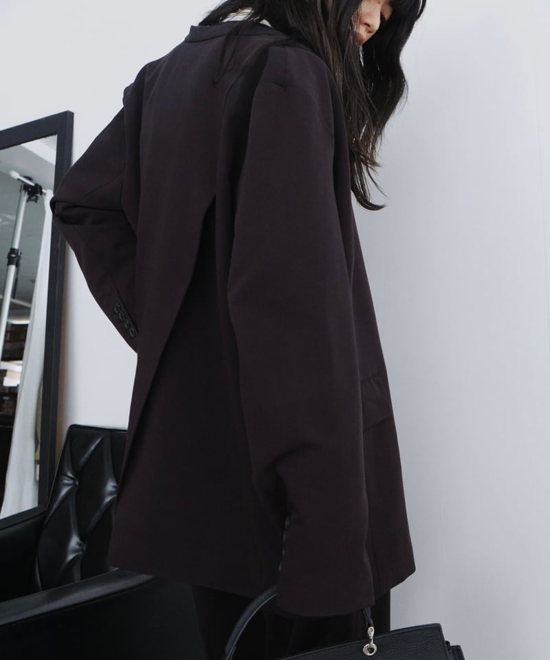 collarless jacket / 2color（セットアップ対応） | F A S H