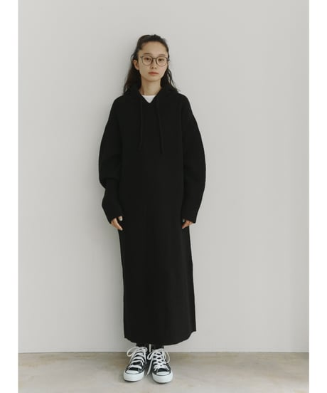 hoodie volume knit OP/2color