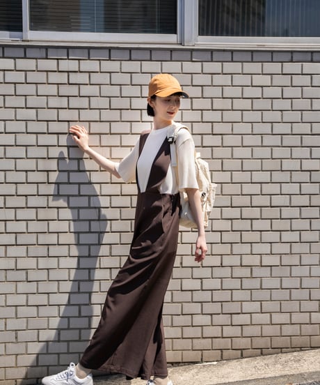 salopette wide pants/3color