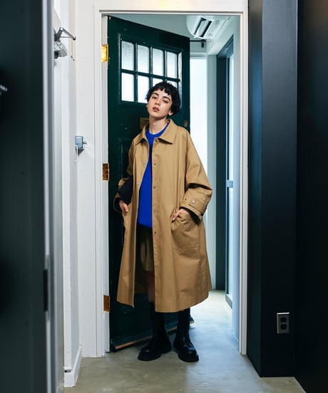 soutien collar coat - middle/3color