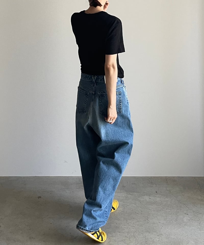 FASHIRU × SOMETHING］baggy fit Jeans/3size/2col