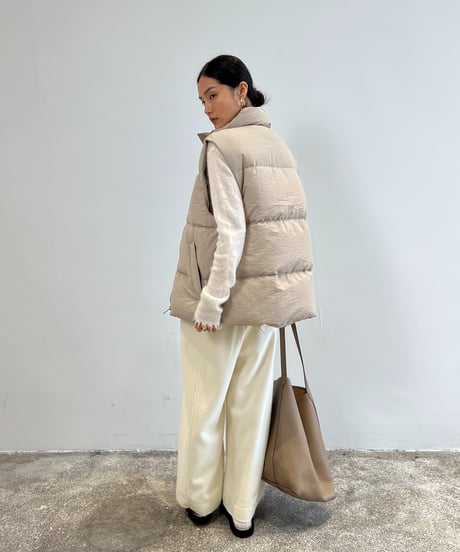 【FINE】white goose down vest