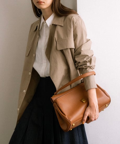 check design shirt jacket / 2color
