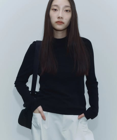 【FINE】high neck knit sweater/6color
