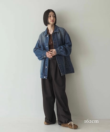 gradation denim jacket/2color