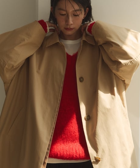 awesome soutien collar coat/3color