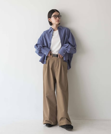 bias pocket check shirts/2color