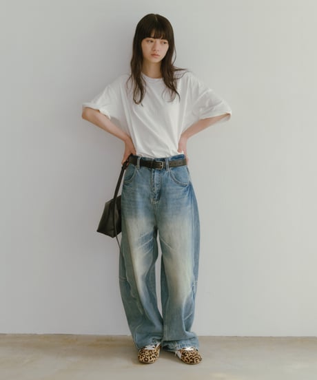linen-like easy tee/4color