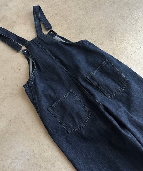wide denim overall
