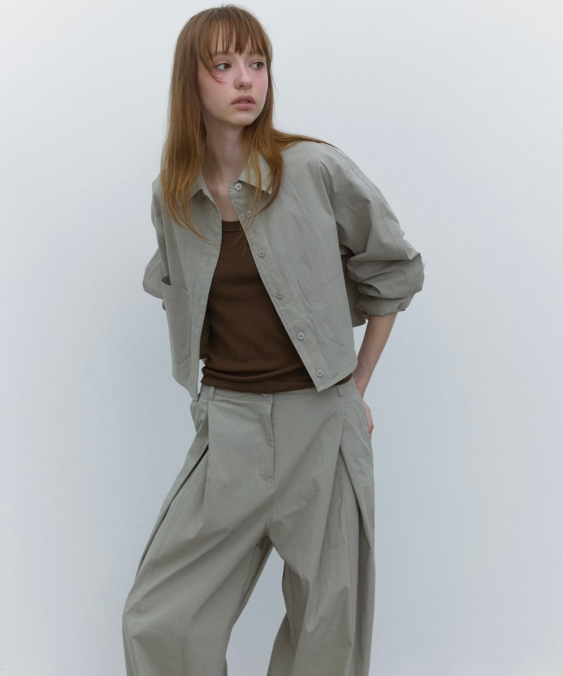 りょうさま専用 fashiru セットアップ frame cropped shirt/2color（セットアップ対応） | F A S H