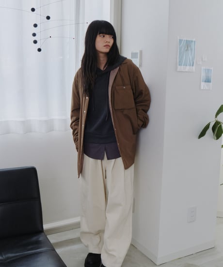 soft padded shirt jacket/2color