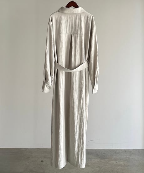 【FINE】stand collar long OP/2color