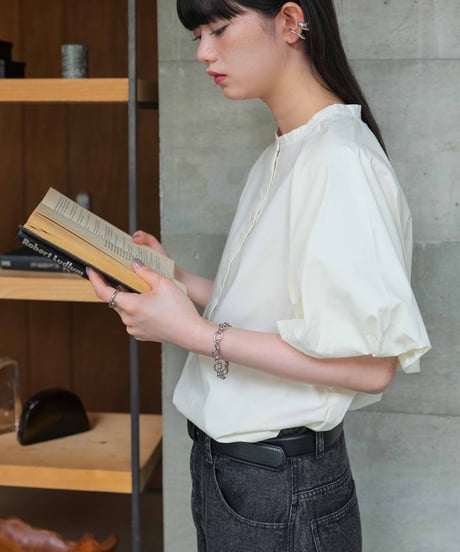 volume sleeve blouse/2color