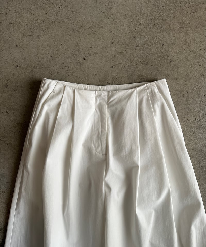 tucked wide cotton pants / 2size / 3color | F A