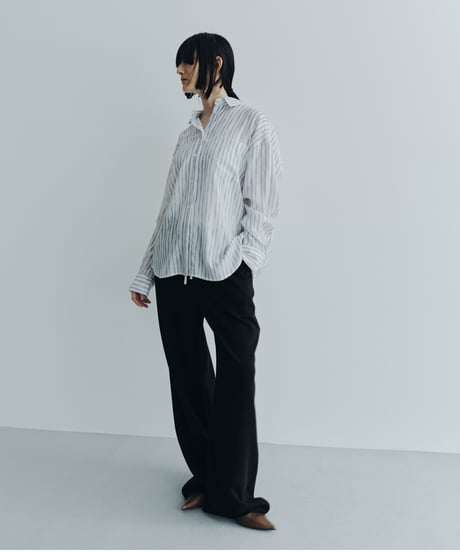 【FINE】rayon stripe over shirt