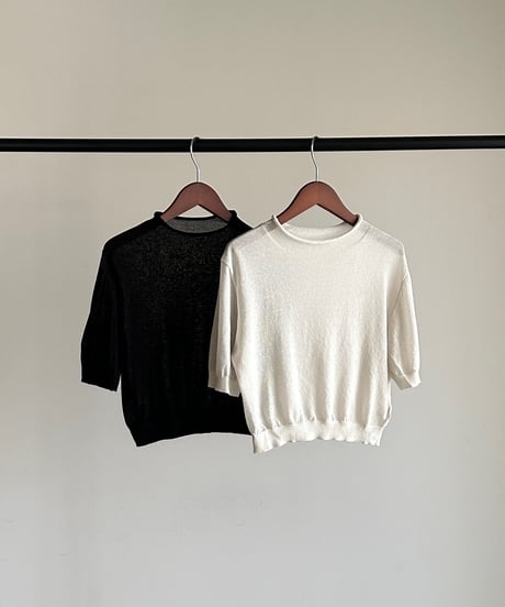 【FINE】compact sheer knit/2color