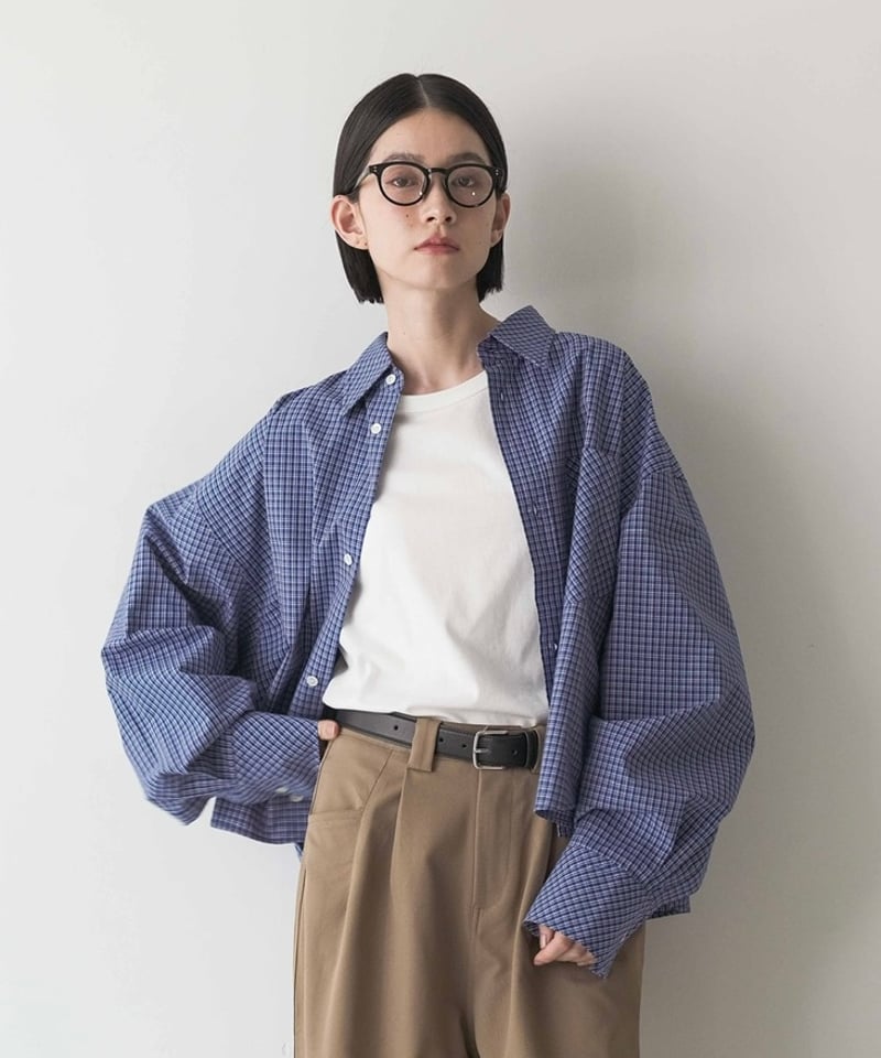 bias pocket check shirts/2color | F A S H I R U bias pocket check shirts/2color | F A S H I R U