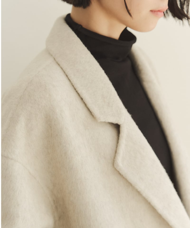 wool double face middle coat/3color | F A S H I wool double face middle coat/3color | F A S H I