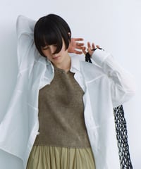 sheer relaxed shirt / 2color