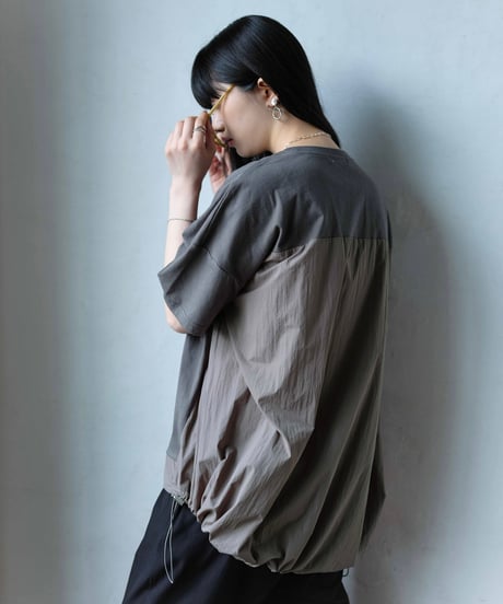 back switching drawst pullover/3color