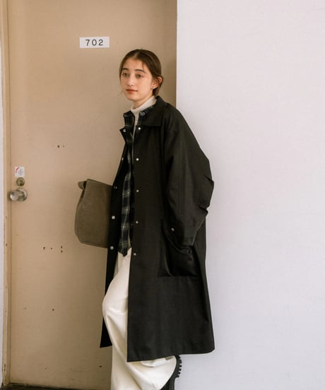 soutien collar coat - middle/3color