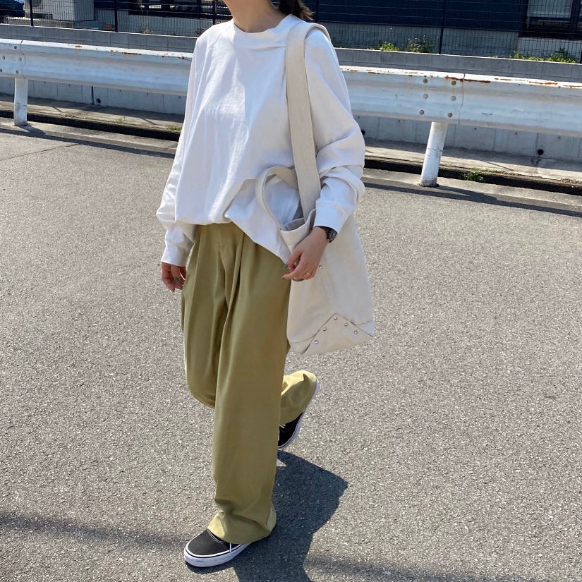 raglan sleeve cotton long cut sew/3colors | F A... ファシルFASHIRUラグランスリーブcottonロング丈カットソーA20316