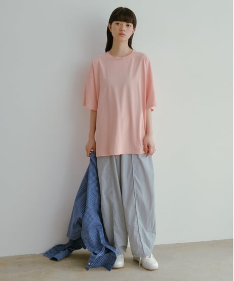 linen-like easy tee/4color