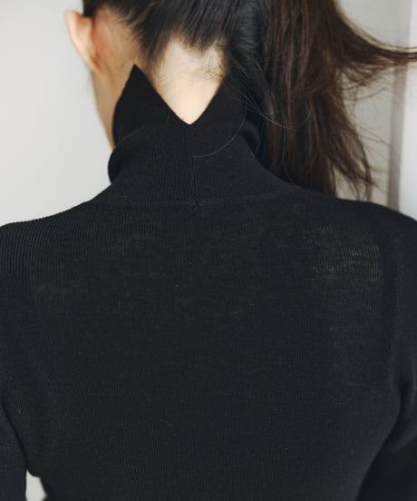 【FINE】sheer turtle knit/4color