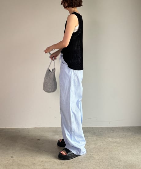 stripe easy pants