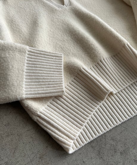 【FINE】skipper wool knit/2color