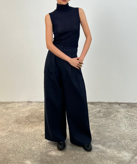 【FINE】wool sleeveless knit tank / 4color