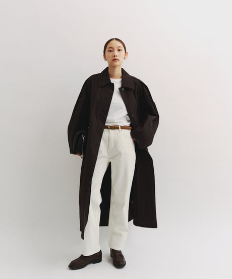 【FINE】straight white denim pants/3size