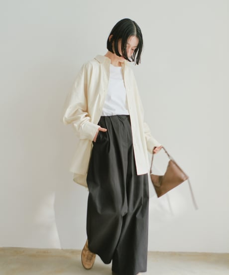 oversize shirt （white/yellow/pink）/3color