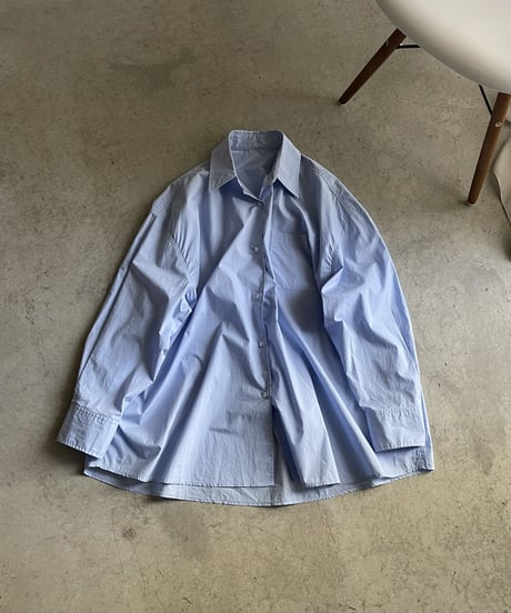 oversized blue shirt