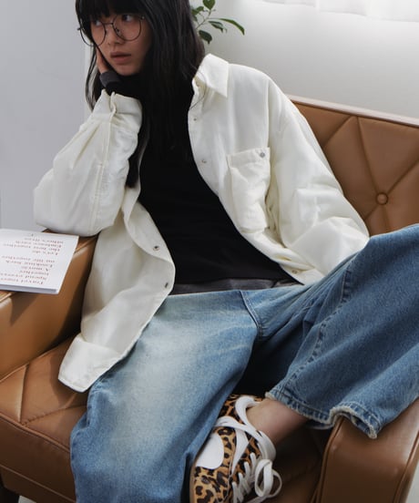 soft padded shirt jacket/2color