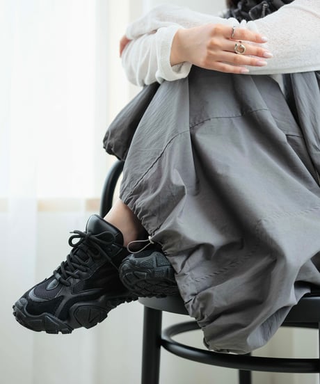 nylon drawst set up（vest × skirt )