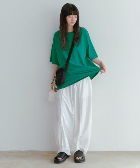 linen-like easy tee/4color